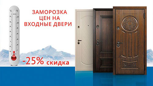Акция на металлические входные двери